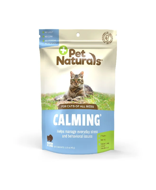 Rotating puppy treat toy-Pet Naturals Calming for Cats (30 Chews)