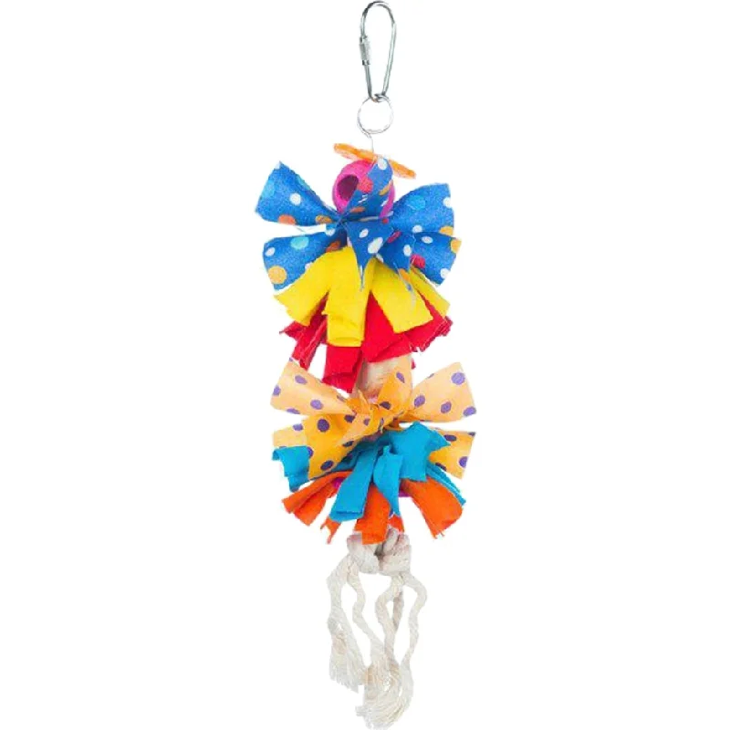 Compact hamster carry case-PREVUE BOW DANGLES BIRD TOY