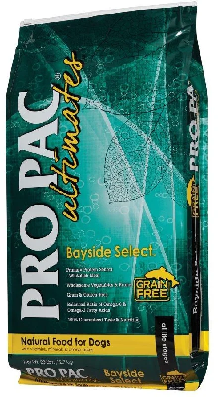 Odor-locking pet trash bin-PRO PAC Grain Free Ultimates Bayside Select Dry Dog Food