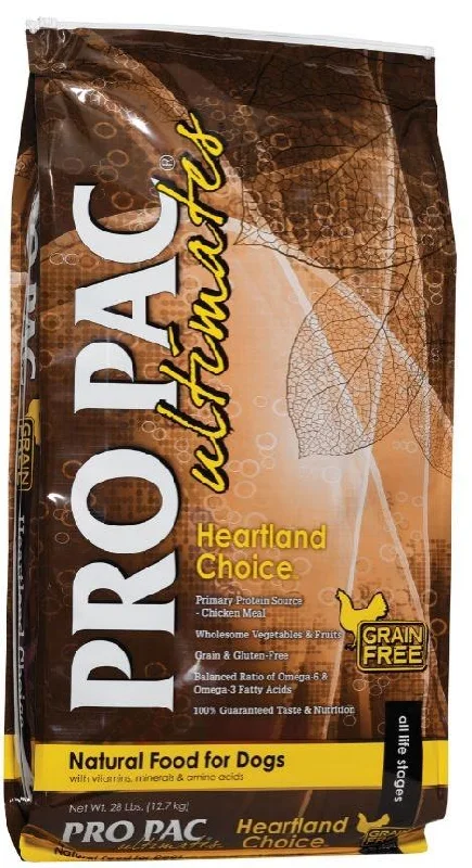 Plush puppy teething bone-PRO PAC Grain Free Ultimates Heartland Choice Dry Dog Food