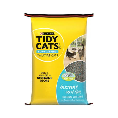 Fleece-lined cat bed-Purina 10770 Tidy Cats® Instant Action Conventional Cat Litter, 20 Lb