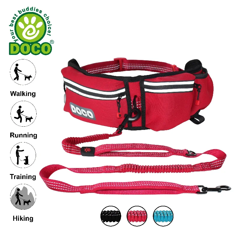 Herbal tick repellent spray-DOCO®Jogging Belt with Bungee Dog Leash Hands Free