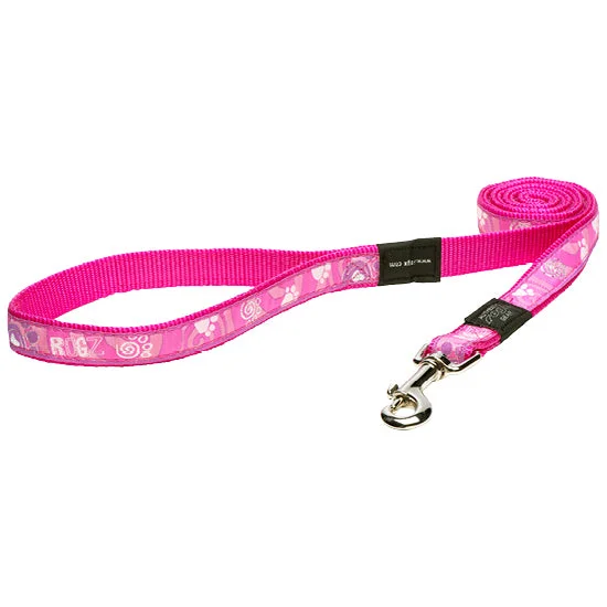 Portable cat climbing post-Rogz Pink Paw Lead HL02-CA - XL