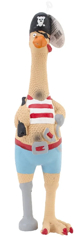 Scent-absorbing pet liner-Ruffin' It 80527-1 Captain Jack Chicken Dog Toy, Large, 17"