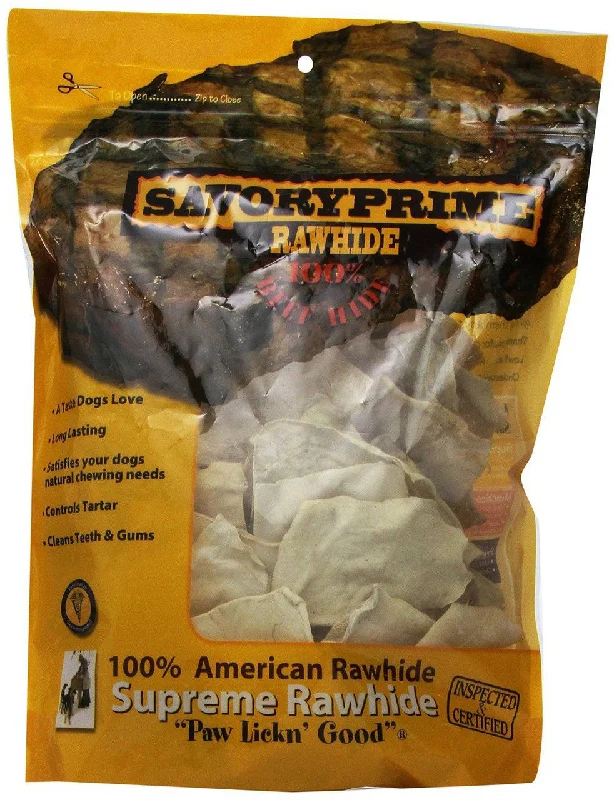 Silent bark correction collar-Savory Prime American Natural Rawhide Chips 1LB