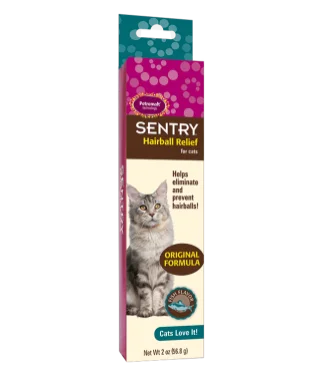 Plush pet burrow bed-Sentry Hairball Relief for Cats Fish Flavor (2-oz)