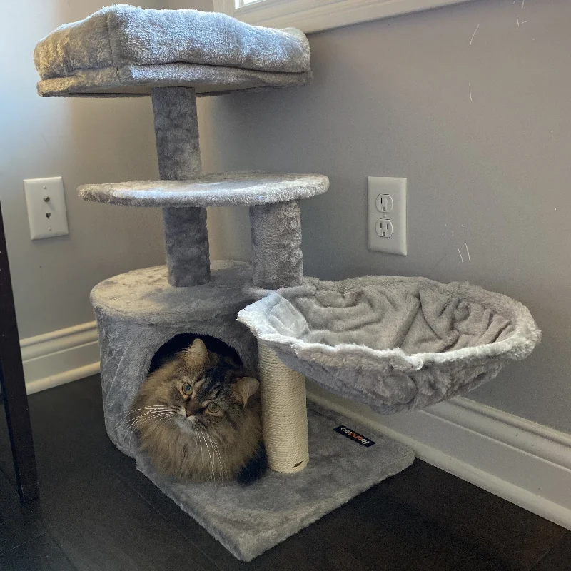 Terrycloth pet bath towel-Cat Condo | Cat Tree | Small Cat Tower