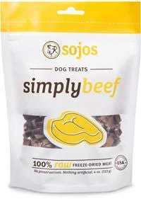 Sojos Simply Beef Freeze Dried Treats 4oz