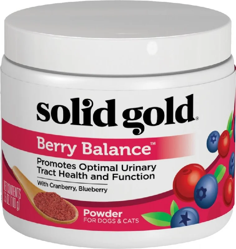 Mesh bird perch cover-Solid Gold Berry Balance Nutritional Supplement Powder for Dogs & Cats