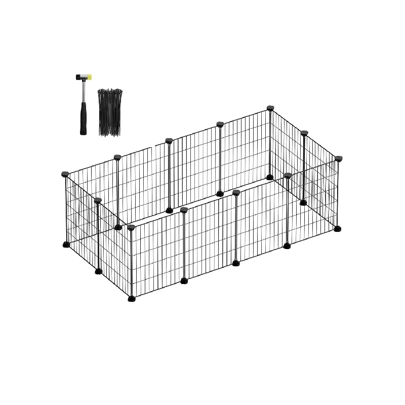 Ultrasonic bark control device-DIY Metal Pet Playpen with Cable Ties