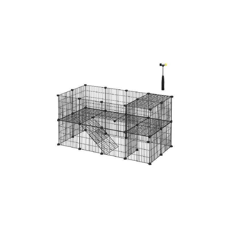 Modular hamster habitat-Pet Playpen with Cable Ties