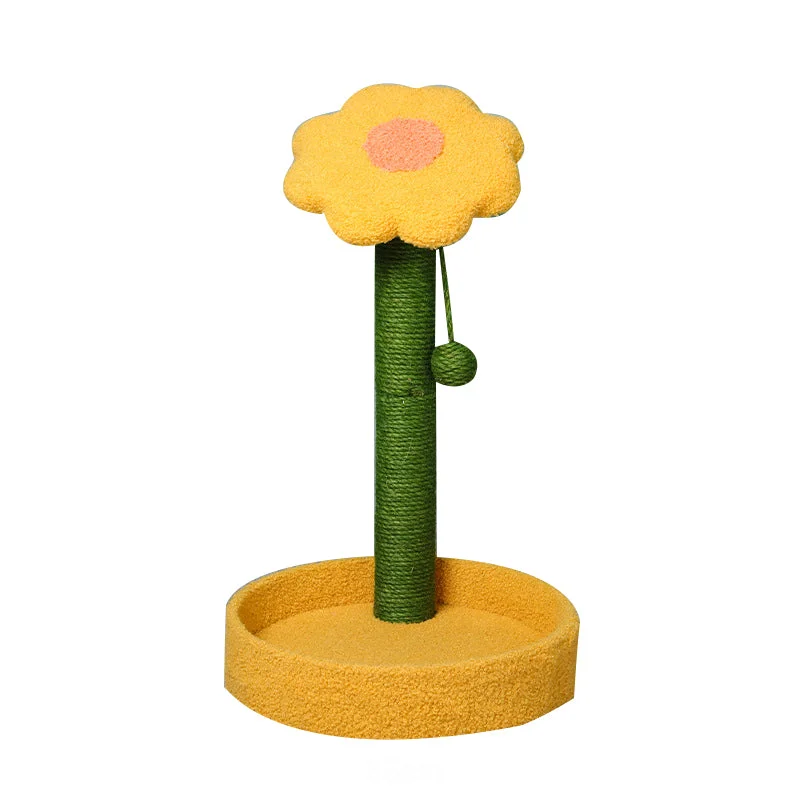 Quiet pet training whistle-Sunflower small cat tree with round bottom