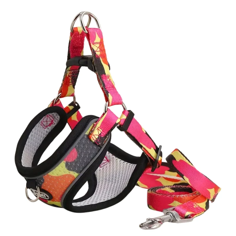 Knotted dog rope toy-Supet Adjustable Dog Harness and Leash Set (Black) - Small