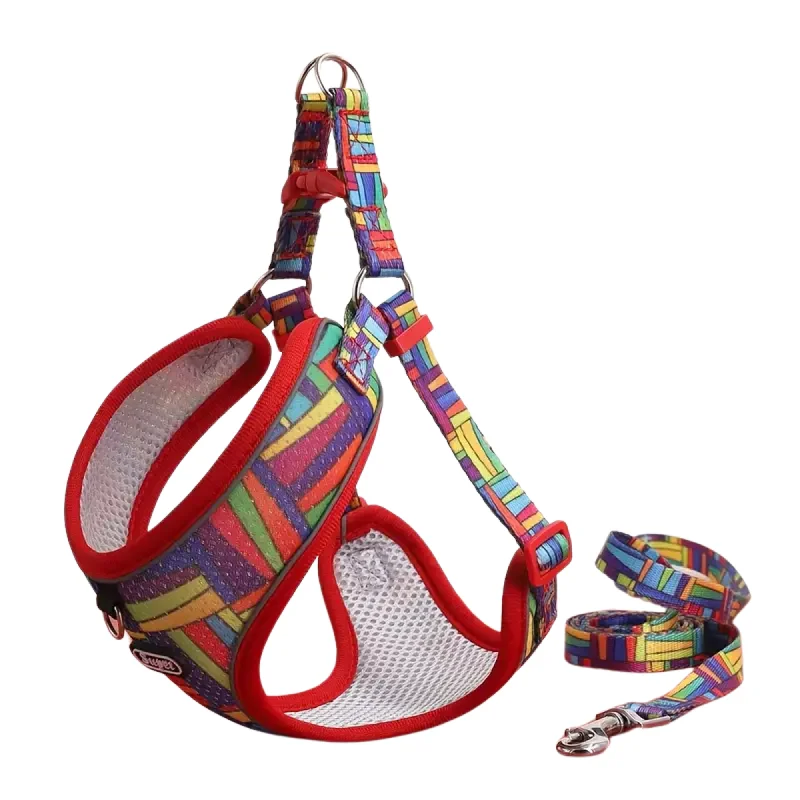 Padded bird perch swing-Supet Adjustable Dog Harness and Leash Set (Red) - Large