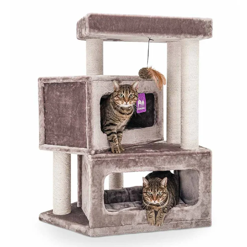 Mint-flavored pet toothpaste-Sweet Petit Mansion 100cm Cat Tree