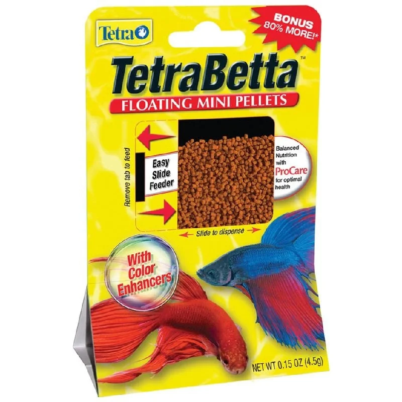 Canvas pet treat pouch-TETRABETTA FLOATING FOOD PELLETS (15 OZ)