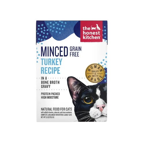 Striped cat adventure harness-The Honest Kitchen Cat Minced Turkey Recipe in Bone Broth Gravy