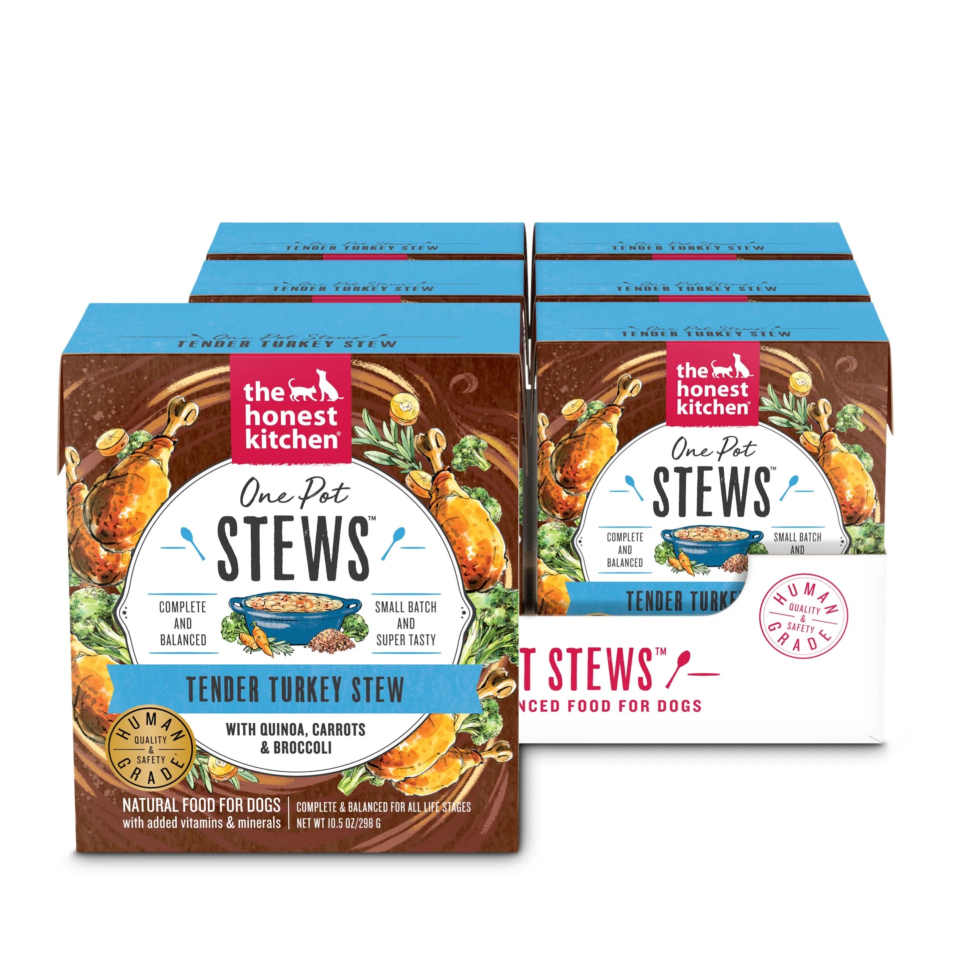 Non-slip pet car ramp-The Honest Kitchen One Pot Stew Tender Turkey Stew with Quinoa, Carrots & Broccoli for Dogs