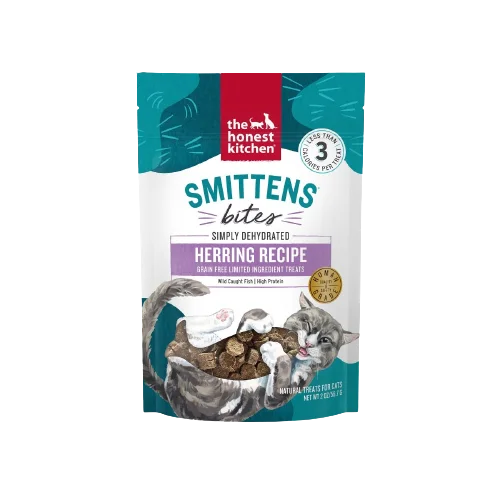 Citrus-scented pet spray-The Honest Kitchen Smittens: Round Herring Treats for Cats