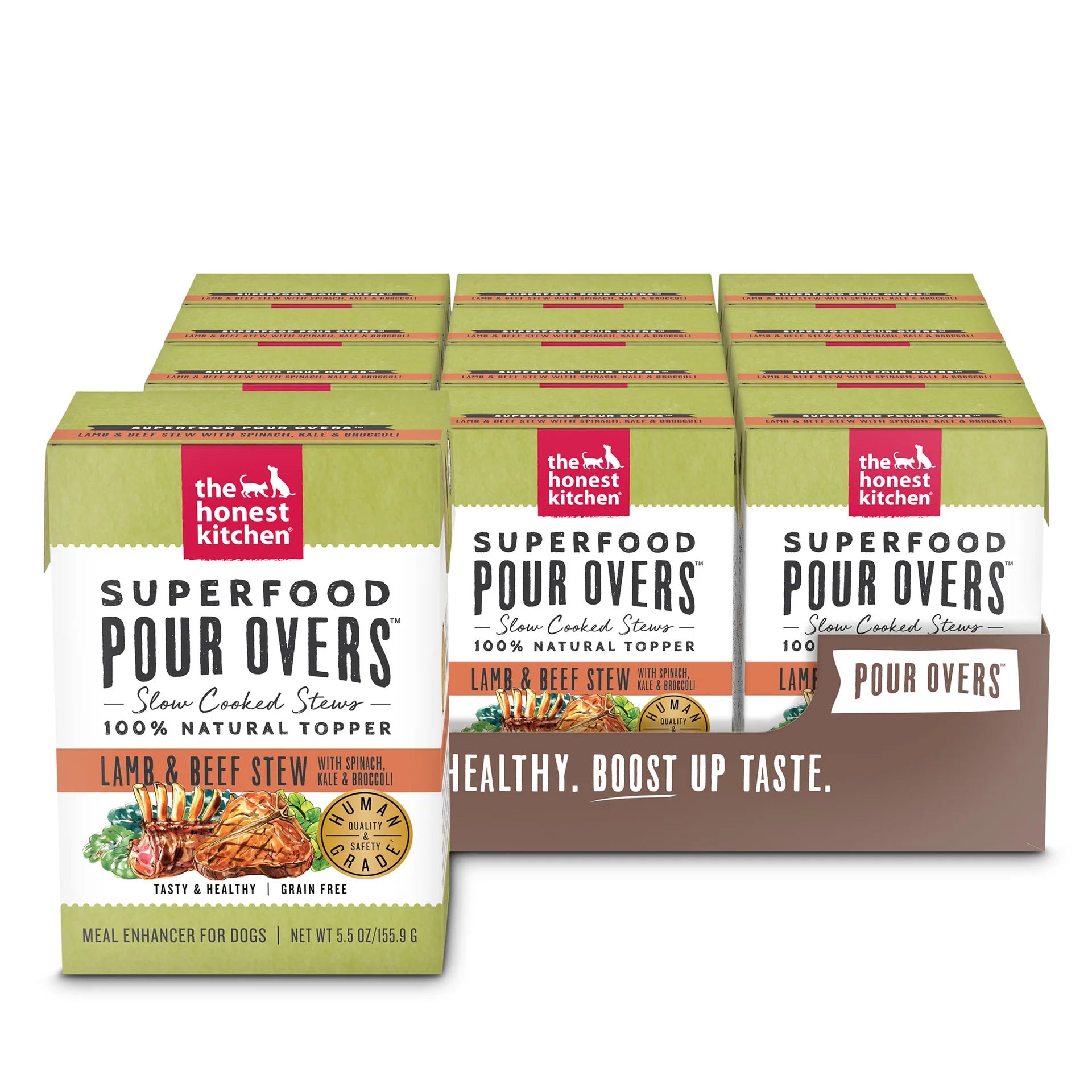 Mesh bird perch cover-The Honest Kitchen Superfood Pour Overs Lamb & Beef Stew with Spinach, Kale, & Broccoli Dog Food