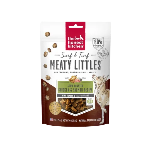 Recycled pet toy bundle-The Honest Kitchen Surf & Turf Meaty Littles - Chicken & Salmon Recipe Dog Food