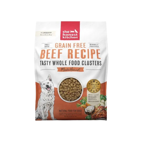 High-visibility pet vest-The Honest Kitchen Grain Free Beef Whole Food Clusters for Dogs