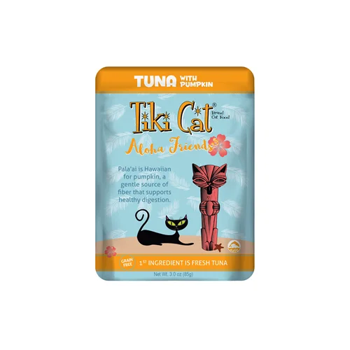 Quick-absorb pet pee mat-Tiki Cat Aloha Friends Tuna with Pumpkin Canned Cat Food