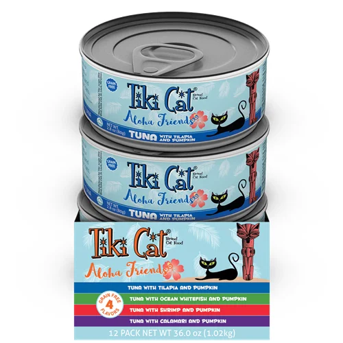 Locking pet flap door-Tiki Cat Aloha Friends Variety Pack Canned Cat Food