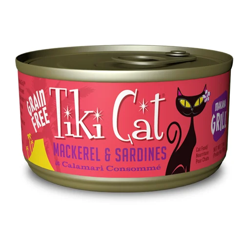 Elevated puppy water tray-Tiki Cat Makaha Luau Canned Cat Food