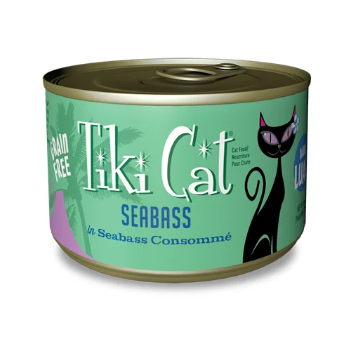 Durable pet nap blanket-Tiki Cat Seabass Canned Cat Food