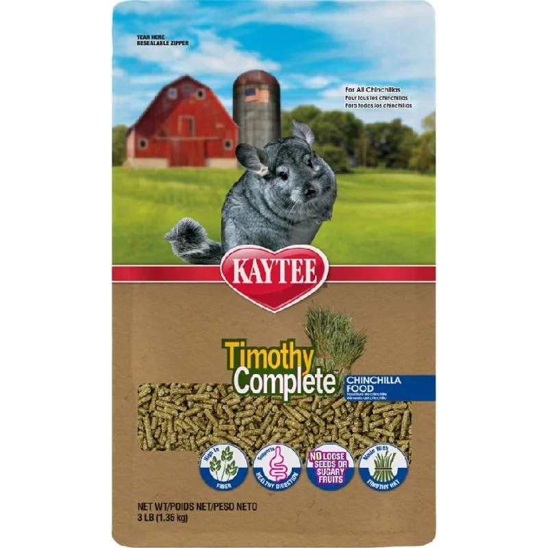 Tough pet rest blanket-TIMOTHY COMPLETE CHINCHILLA FOOD (3 LB)