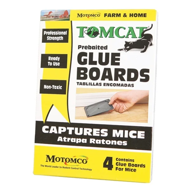 Compostable pet waste bags-TOMCAT PREBAITED GLUE BOARDS 4 PACK (0.150 lbs)