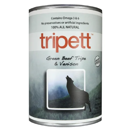 Pet-safe floor polish-Tripett Green Beef Tripe and Venison Canned Dog Food