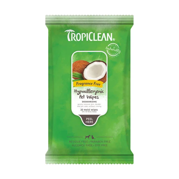 Hanging bird seed feeder-TropiClean Hypoallergenic Cleaning Pet Wipes