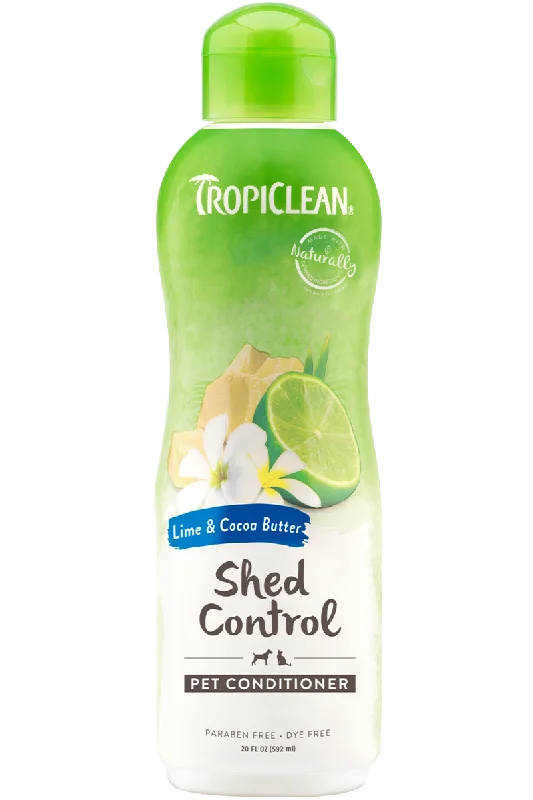 Thick rubber pet toy-TropiClean Lime & Cocoa Butter Shed Control Conditioner for Pets