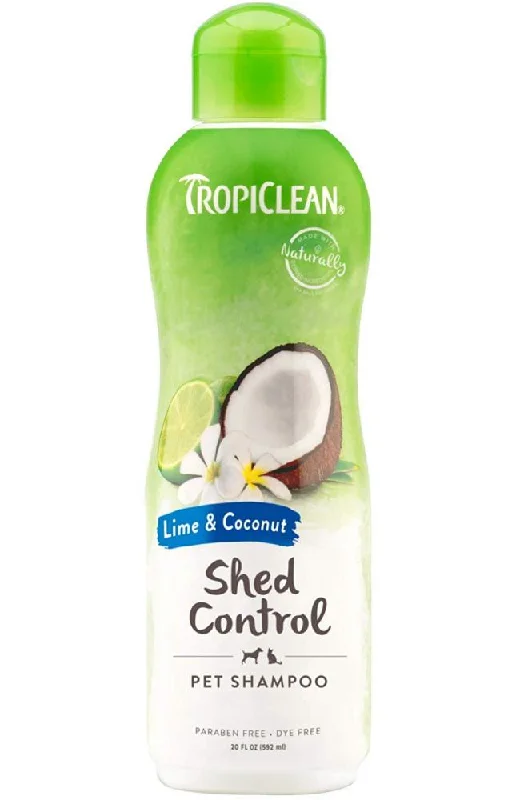 Canvas pet treat pouch-TropiClean Lime & Coconut Shed Control Shampoo for Pets