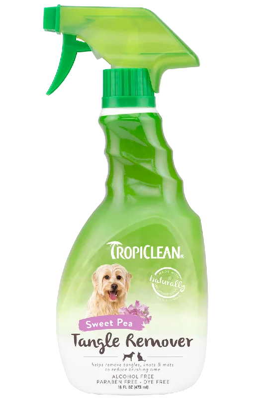 Rolling hamster play sphere-TropiClean Sweet Pea Tangle Remover Spray for Pets