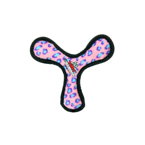 Herbal cat stress relief-Tuffy® Jr. Boomerang Pink Leopard Dog Toy (Pink Leopard)