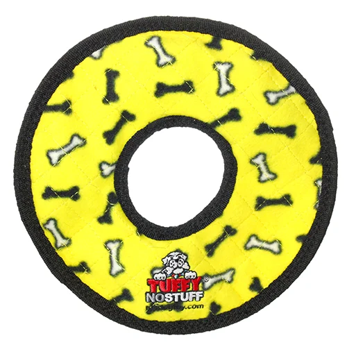 Scent-absorbing pet liner-Tuffy® Ultimate Yellow Ring Dog Toy