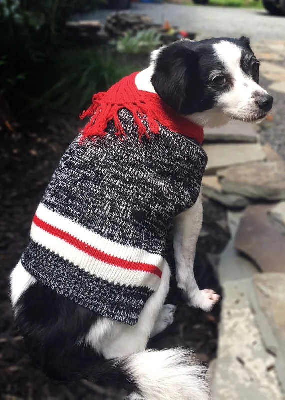 Portable dog agility cone-Twisted Yarn Dog Sweater