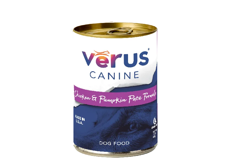 Padded pet shoulder carrier-VeRUS Chicken & Pumpkin Pate Formula Dog Cans (grain free)