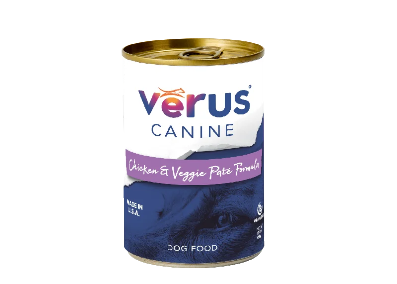 Odor-sealing pet bin-VeRUS Chicken & Veggies Pate Formula Dog Cans (grain free)