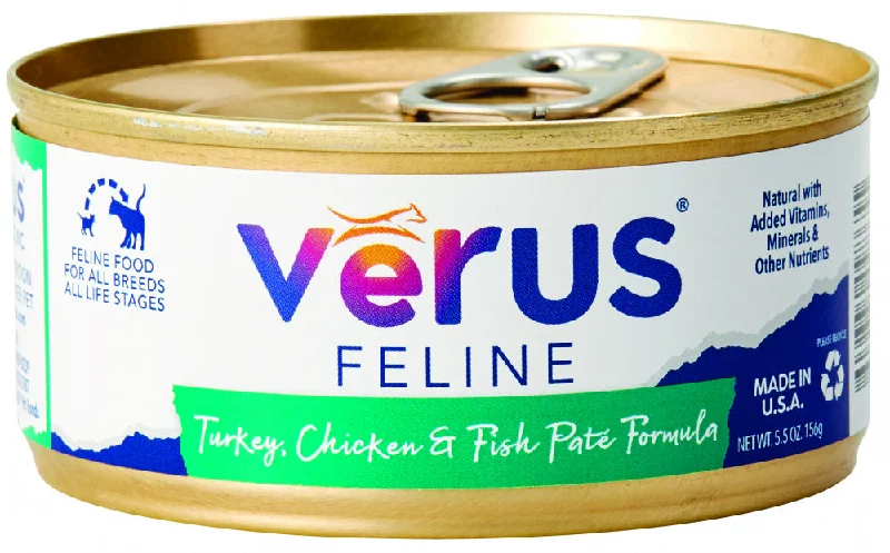 Sturdy pet access ramp-VeRUS Feline Turkey, Chicken & Fish Pâté Formula