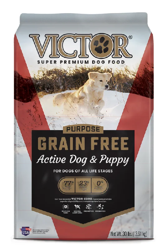 Recycled pet play set-Victor Purpose Grain Free Active Dog & Puppy Dog Food