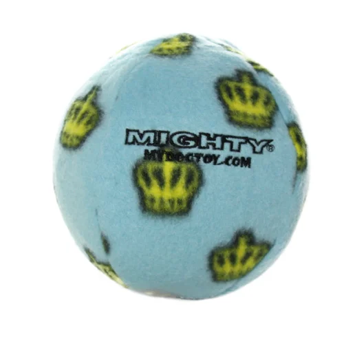 Rolling hamster play sphere-VIP Products Mighty® Balls: Medium Ball Blue Dog Toy