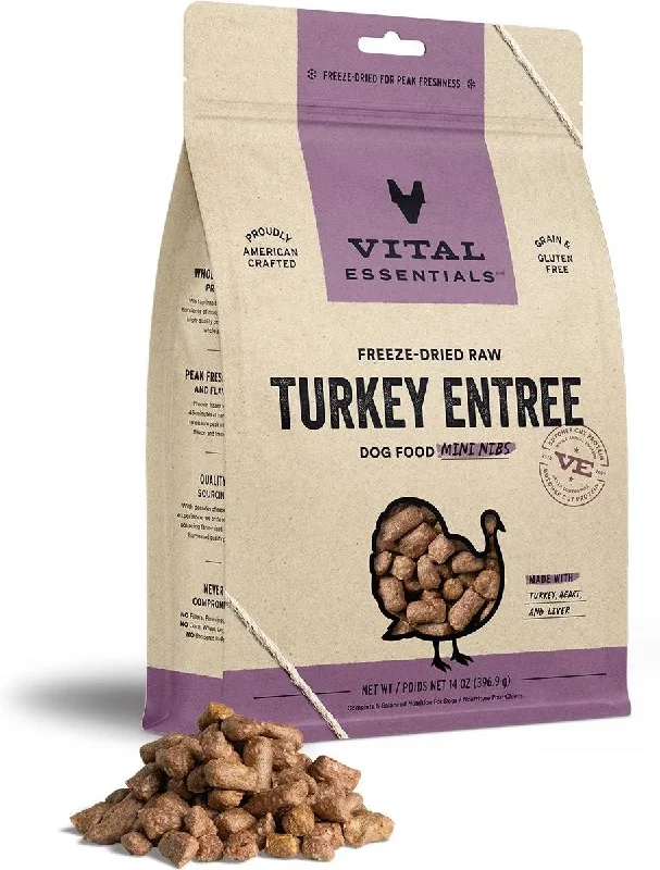 Portable pet agility set-Vital Essentials Freeze-Dried Mini Turkey Niblets for Dogs