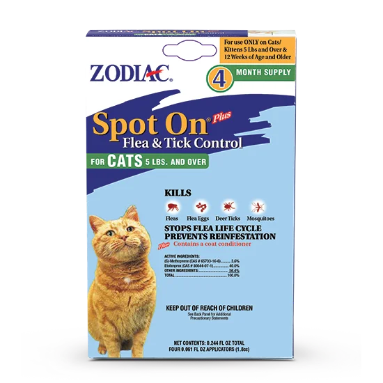 Hanging bird seed feeder-Wellmark International ZODIAC® SPOT ON® PLUS FLEA & TICK CONTROL FOR CATS & KITTENS