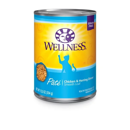 Canvas pet treat pouch-Wellness Chicken & Herring Cat Cans