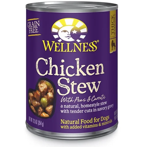 Stone-textured reptile dish-Wellness Chicken Stew Dog Formula