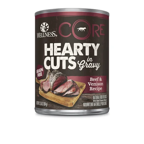 Patterned cat neck harness-Wellness CORE Canned Hearty Cuts in Gravy Beef & Venison Formula